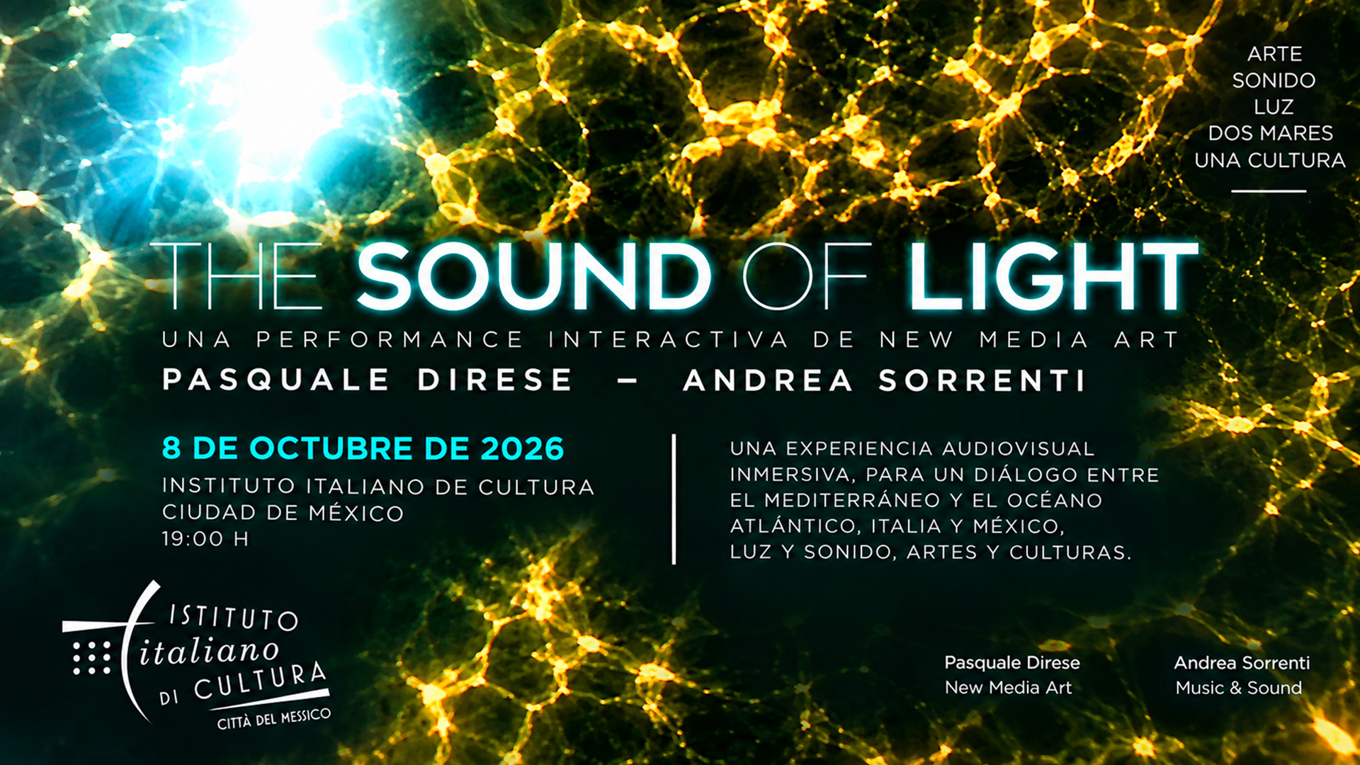 The Sound of Light – Una performance interattiva di New Media Art di Pasquale Direse e Andrea Sorrenti
